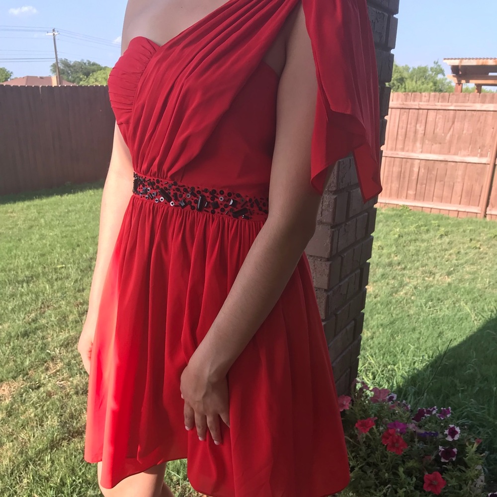 Red homecoming dress